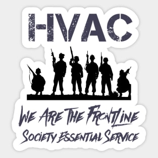 Hvac We Are Essential Service Sticker